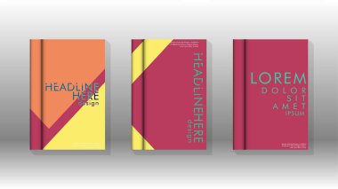 Soyut kitap kapağı düzeninin arka planı. Broşürler, dergiler, vektör şablonları vb. için. Modern tasarımlar Eps 10'da geometrik desenler oluşturur