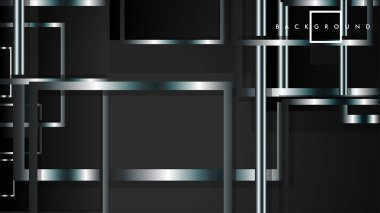 Modern Soyut Vektör Kutusu Arka Plan. beyaz degrade şeritler ile. eps 10 şablonu