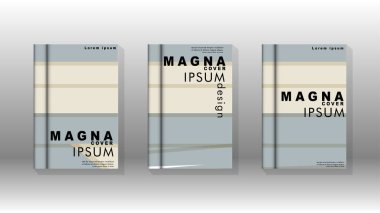 Kitap kapağı kavramı renk ve şekillerin bir kombinasyonu ile soyut geometrik arka plan. vektör tasarımı