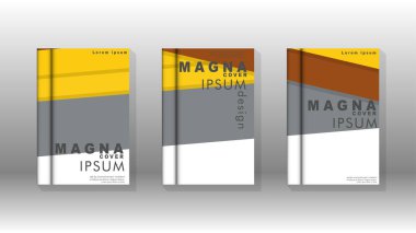 Kapak kitabı kavramı soyut geometrik arka plan renk ve şekillerin bir kombinasyonu ile