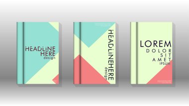 Soyut kitap kapağı düzeninin arka planı. Broşürler, dergiler, vektör şablonları vb. için. Modern tasarımlar Eps 10'da geometrik desenler oluşturur