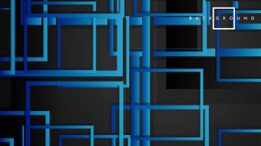 Vektör Modern Soyut Kareler Arka Planlar . siyah yeşil degrade ile. eps 10 şablonu