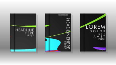 Kitap Kapağı renkli geometrik arka planlar.