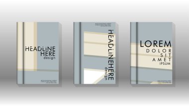 Kitap kapağı kavramı renk ve şekillerin bir kombinasyonu ile soyut geometrik arka plan. vektör tasarımı