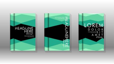 Kapak kitabı kavramı soyut geometrik arka plan renk ve şekillerin bir kombinasyonu ile