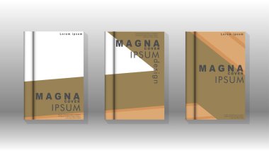 Kapak kitabı kavramı soyut geometrik arka plan renk ve şekillerin bir kombinasyonu ile