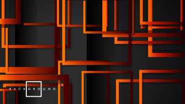 Vektör Modern Soyut Kareler Arka Planlar . siyah kırmızı turuncu degrade ile. eps 10 şablonu