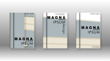 Kitap kapağı kavramı renk ve şekillerin bir kombinasyonu ile soyut geometrik arka plan. vektör tasarımı