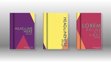 Soyut kitap kapağı düzeninin arka planı. Broşürler, dergiler, vektör şablonları vb. için. Modern tasarımlar Eps 10'da geometrik desenler oluşturur