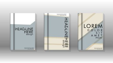 Kitap kapağı kavramı renk ve şekillerin bir kombinasyonu ile soyut geometrik arka plan. vektör tasarımı