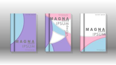 Kurumsal iş yıllık rapor kitap kapağı broşür el ilanı posteri için soyut düşük daire şekil arka plan. Eps10 vektör şablonu