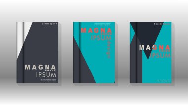 Soyut kitap kapağı düzeninin arka planı. Broşürler, dergiler, vektör şablonları vb. için. Modern tasarımlar Eps 10'da geometrik desenler oluşturur