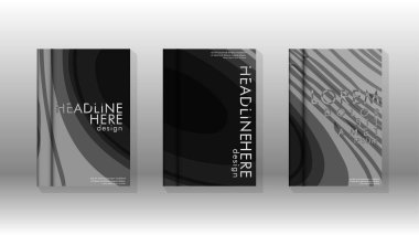 Geometrik tasarım arka planlı kapak kitabı.