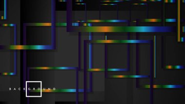 Modern Soyut Vektör Kutusu Arka Plan. renkli degrade şeritler ile. eps 10 şablonu