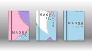 Kurumsal iş yıllık rapor kitap kapağı broşür el ilanı posteri için soyut düşük daire şekil arka plan. Eps10 vektör şablonu