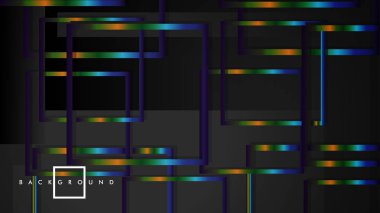 Modern Soyut Vektör Kutusu Arka Plan. renkli degrade şeritler ile. eps 10 şablonu