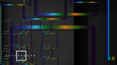 Modern Soyut Vektör Kutusu Arka Plan. renkli degrade şeritler ile. eps 10 şablonu