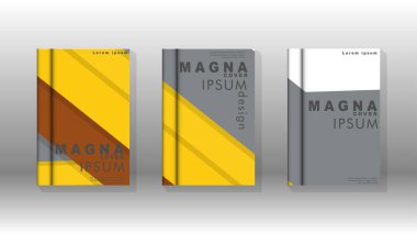 Kapak kitabı kavramı soyut geometrik arka plan renk ve şekillerin bir kombinasyonu ile