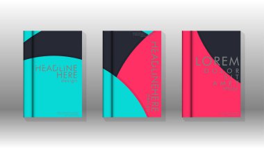 Kurumsal iş yıllık rapor kitap kapağı broşür el ilanı posteri için soyut düşük daire şekil arka plan. Eps10 vektör şablonu