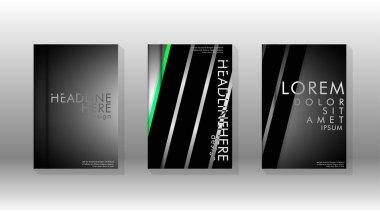 Geometrik tasarım arka planlı kapak kitabı.