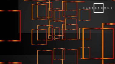 Vektör Modern Soyut Kareler Arka Planlar . siyah ve metal renk degradesi ile. eps 10 şablonu