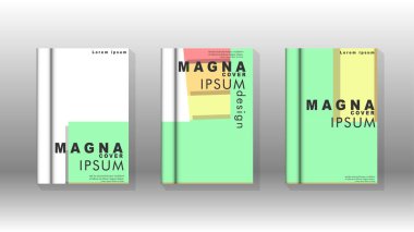 Kapak kitabı kavramı soyut geometrik arka plan renk ve şekillerin bir kombinasyonu ile