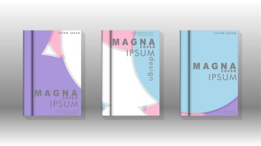 Kurumsal iş yıllık rapor kitap kapağı broşür el ilanı posteri için soyut düşük daire şekil arka plan. Eps10 vektör şablonu