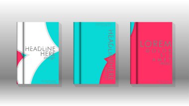 Posterler, kapaklar, broşürler, şirket yıllık iş, vb için soyut daire şekil arka planlar.