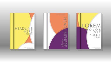 Posterler, kapaklar, broşürler, şirket yıllık iş, vb için soyut daire şekil arka planlar.