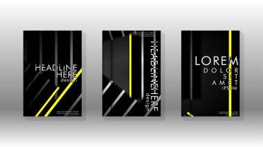 Geometrik tasarım arka planlı kapak kitabı.