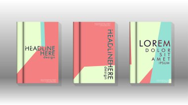 Soyut kitap kapağı düzeninin arka planı. Broşürler, dergiler, vektör şablonları vb. için. Modern tasarımlar Eps 10'da geometrik desenler oluşturur