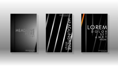 Geometrik tasarım arka planlı kapak kitabı.