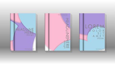 Kurumsal iş yıllık rapor kitap kapağı broşür el ilanı posteri için soyut düşük daire şekil arka plan. Eps10 vektör şablonu