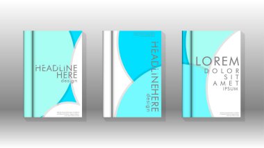 Kurumsal iş yıllık rapor kitap kapağı broşür el ilanı posteri için soyut düşük daire şekil arka plan. Eps10 vektör şablonu