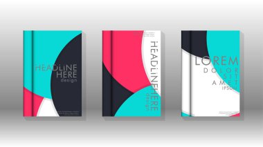 Posterler, kapaklar, broşürler, şirket yıllık iş, vb için soyut daire şekil arka planlar.