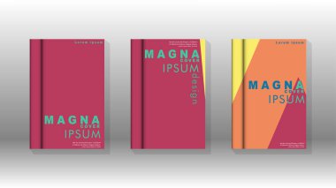 Soyut kitap kapağı düzeninin arka planı. Broşürler, dergiler, vektör şablonları vb. için. Modern tasarımlar Eps 10'da geometrik desenler oluşturur