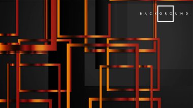 Vektör Modern Soyut Kareler Arka Planlar . siyah ve metal renk degradesi ile. eps 10 şablonu