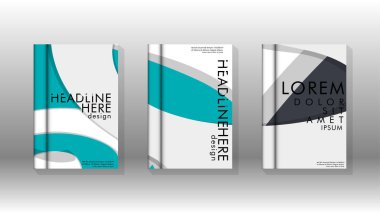 Arka kapak sıvı elemanları ile. Tasarım kavramı kitap. Fütüristik iş düzeni. Dijital poster şablonu. Tasarlamak vektör - eps10