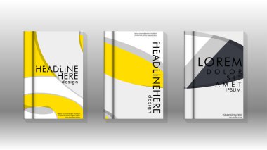 Arka kapak sıvı elemanları ile. Tasarım kavramı kitap. Fütüristik iş düzeni. Dijital poster şablonu. Tasarlamak vektör - eps10