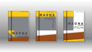 Kapak kitabı kavramı soyut geometrik arka plan renk ve şekillerin bir kombinasyonu ile