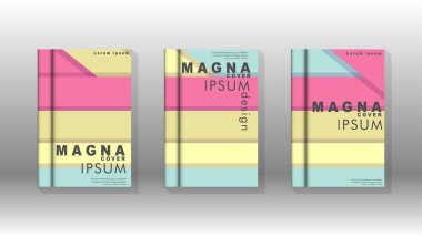 Kapak kitabı kavramı soyut geometrik arka plan renk ve şekillerin bir kombinasyonu ile