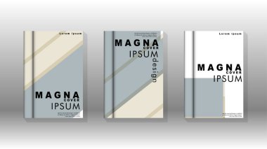 Kitap kapağı kavramı renk ve şekillerin bir kombinasyonu ile soyut geometrik arka plan. vektör tasarımı