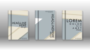 Kitap kapağı kavramı renk ve şekillerin bir kombinasyonu ile soyut geometrik arka plan. vektör tasarımı