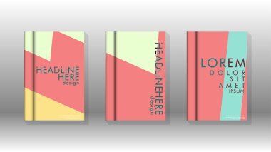 Soyut kitap kapağı düzeninin arka planı. Broşürler, dergiler, vektör şablonları vb. için. Modern tasarımlar Eps 10'da geometrik desenler oluşturur