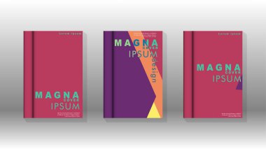 Soyut kitap kapağı düzeninin arka planı. Broşürler, dergiler, vektör şablonları vb. için. Modern tasarımlar Eps 10'da geometrik desenler oluşturur