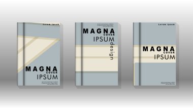 Kitap kapağı kavramı renk ve şekillerin bir kombinasyonu ile soyut geometrik arka plan. vektör tasarımı