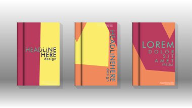 Soyut kitap kapağı düzeninin arka planı. Broşürler, dergiler, vektör şablonları vb. için. Modern tasarımlar Eps 10'da geometrik desenler oluşturur