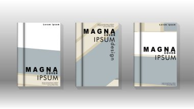 Kitap kapağı kavramı renk ve şekillerin bir kombinasyonu ile soyut geometrik arka plan. vektör tasarımı