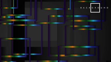 Modern Soyut Vektör Kutusu Arka Plan. renkli degrade şeritler ile. eps 10 şablonu