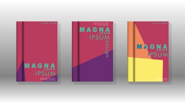 Soyut kitap kapağı düzeninin arka planı. Broşürler, dergiler, vektör şablonları vb. için. Modern tasarımlar Eps 10'da geometrik desenler oluşturur